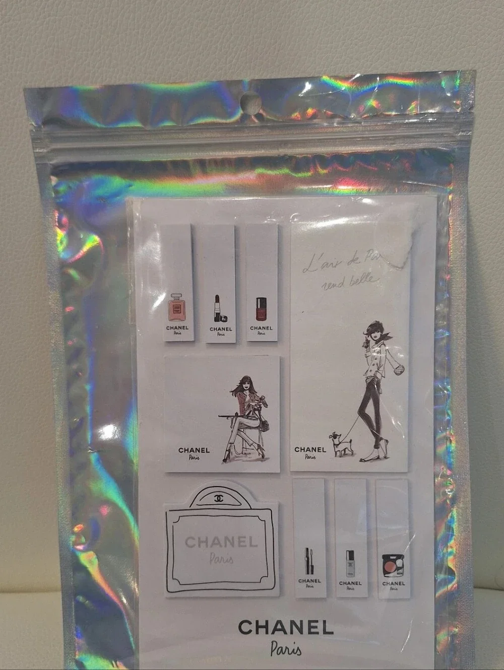 Chanel Paris Boutique Stationary Sticky Post It Note Set NWT